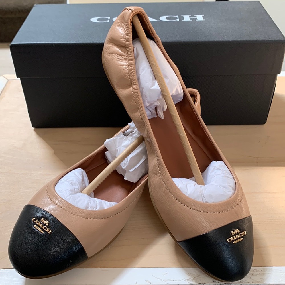 Coach Ballet Flat Nude Women Size 9